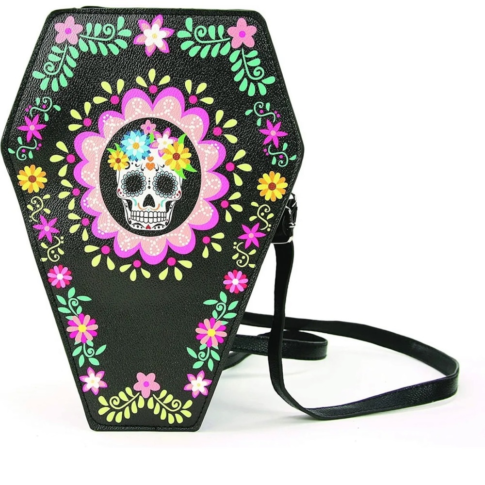 NWT Sugar Skull Coffin Convertible bag